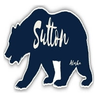 Sutton Alaska suvenir Vinil naljepnica za naljepnicu Medvjed dizajn