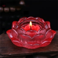 Feltree ukras za uređenje kuće Boje Crystal Staklo Lotu cvijet svijeće čajnik držač čaja Budistički