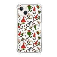 Božićni gnomi Kompatibilan je s iPhone 13, estetskim umjetničkim dizajnom TPU CASE