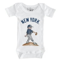 Dojenčad sitni otvor bijeli njujork Yankees Clemente Bodysuit