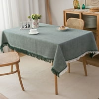 Yipa tamnozelene stolove Tkanina za tassel pamuk posteljina poklopac za kuhinju trpeznjim unoćivanju