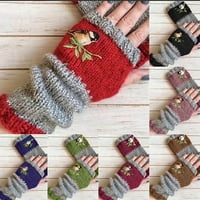 OAVQHLG3B Rukavice Jesen i zima Novi stil Modni toplinski ušivene rukavice Žene
