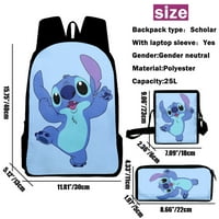 Stitch Veliki ruksak školski ručak torbica za olovku - vrećica velike kapacitete za djecu