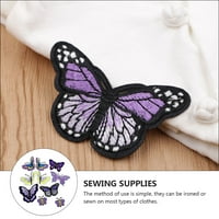 Postavite leptire željezo na zakrpa lijepim izvezenim zakrpama za šivanje odjeće
