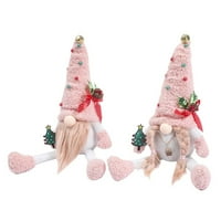 Božićni Gnome Plish Holiday Decoras Gnomes Xmas Decor švedski - 2pc