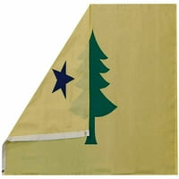 Maine Historic Yellow 100D Woven Poly najlon 2'x3 'Zastava zastava Grommets