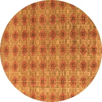 Ahgly Company u zatvorenom okruglom apstraktnoj narančasti modernim prostirkama područja, 8 'krug