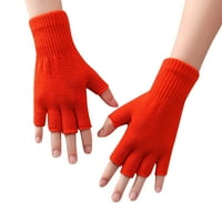 Qcmgmg parovi čvrste ženske rukavice zimske debele termičke rastezmene rukavice crno-free veličine