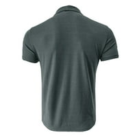 Ayolanni majice za muškarce kratki rukav casual moda visoka ovratnik Base majica T majica bluza