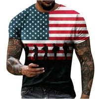 Velike i visoke muške majice kratki rukovi za muškarce Ležerne prilike okrugli vrat Popularno 3D digitalna