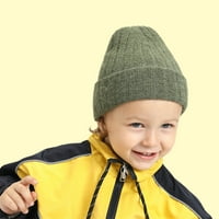 HonRane bebe šešir čvrsta boja rastezljiva debljine mekane hladne hladne otporne vunene pređe jesensko