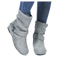 Ženske čizme patentne potpetice prozračne retro kratke čizme High Boots Modne cipele