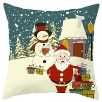 Božićni jastuk pokriva božićni pamučni breskvi velve jastuk jastuk jastuk poklopac home kauč dekor božićne