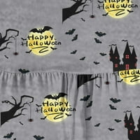 Penkaiy Toddler Kids Boys Girls Halloween Fashion Slatko smiješno Mač Spider Print Suspenders ROMPER