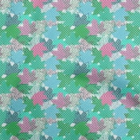 Onuone svilena tabby zelena tkanina apstraktna tkanina za šivanje tiskane plafne od dvorišta široko