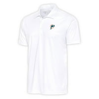 Muški antigua bijeli Miami Dolphins Tim Logo Ballback Big & Vill Tribute Polo
