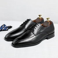 DMQupv kožne cipele od muškaraca za muškarce kožne cipele moda retro casual pune boje čipke kožne kožne