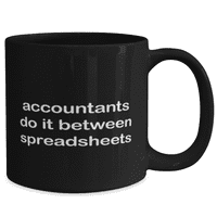 Računovošna krigla - računovođa Cup kafe - Računovođe to rade između proračunskih tablica - računovođa