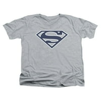 Superman DC stripovi mornarica i bijeli štit za odrasle V-izrez majica Tee