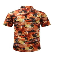 Paille muns majica na plaži kratki rukav ljetni košulje rever za bluzu za izrez Men Ležerne majica Comfy