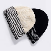 Haxmnou muške i ženske jednostavne dvije vunene šešire u jesen i zimsko toplo svestrano dvostruko zaštićeno