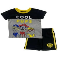 Paw Patrol Toddler Boys 'Cool Tehs Majica i mrežaste kratke hlače, Veličine 2T-4T