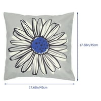 Geometrijski cvjetni jastučnici s cvjetnim flama Mali tratinčici tiskani jastučnici
