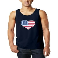 Šešir i izvan muških dana nezavisnosti Grafički ispis Američki spremnik srca TOP majica bez rukava