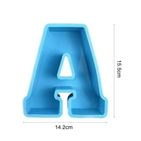 Kalup za abecedu velike veličine - izdržljiv silikonski 3D kalup za slova a do z, idealna za zabavne