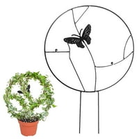 Retro metalni leptir penjački nosač biljka biljka uzdrže potporni okvir cvijeća za cvijeće Trellis stoji