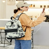 Backpack za žene za žene, odgovara prijenosnom računalu, putni ruksak s USB priključkom, računarski