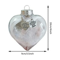 GiyBlacko božićne ukrase u zatvorenom srcu oblik mojeg srca je u božićnim ukrasima za gomila