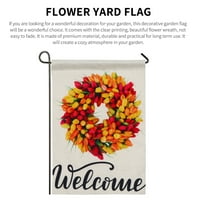 Dvostrani cvjetni vijenac dvorište vrtna dekorativna zastava
