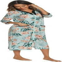 Ženske haljine: Amitofo lagani ljetni ogrtač za žene zip up ruffe dame kućice sa dnevnim boravkom sa