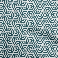 Onuone pamučni dres tirkize Plava tkanina Geometrijska šivaća materijala za ispis tkanine sa dvorištem