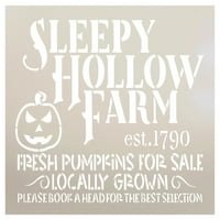 Studior Sleepy Hollow Farm Svježa bundeva šablona za Halloween Decor, STCL6587, 15 12