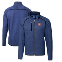 Muški sekač i Buck Heather Royal Denver Broncos Backback Logo Glavna jedrilica-pletiva puna zip jakna