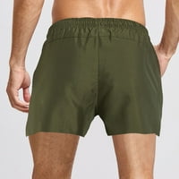 B91XZ trke za muškarce Muške labave sušenje ravnih kratkih kratkih kratkih hlača na plažima zelena,