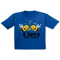 Awkward Styles Twin Youth Majica Twins Birthday Party Cute Bee Twins Thirs za dječake Slatke pčele Twins