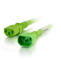C2G Ft. 14AWG kabel za napajanje - IEC320C do IEC320C - zelena
