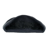BVGFSAHNE Zima Zima odrasla osoba Neutral Držite topli ispis šešira Plišani plemenita vunena šešir