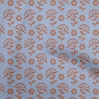 Onuone svilene tabby sivkasto ljubičaste tkanine azijski cvjetni blok zanatski projekti dekor tkanina