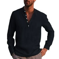 Sanbonepd muške košulje muške modne casual jednostavne udobne košulje od pune boje