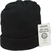 Kapa sa sat vune Beanie, vuna, vojni stil, izrađen u SAD-u, jedna veličina, maslina, 3-pakovanje