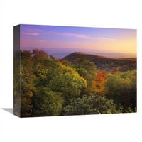 u. Plavi grebeni planine sa listopadnim šumama u jesen, Sjeverna Karolina Art Print - Tim Fitzharris