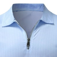 Odijela za muškarce postavljene muške ležerne pruge dvije patentne ovratnike za bluze za crtanje