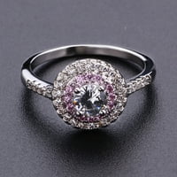 ZTTD modni dijamantski okrugli prstenovi žene modni trend puni dijamantni cirkon zvona dame nakit dijamantni
