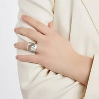 Nakit za žene Sterling Silver Dragonflys Sapphire Prsten sa dijamantima Jednostavni modni nakit Popularni
