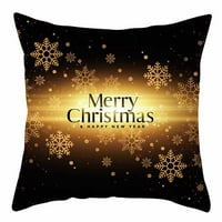 Verpetridure Božićne breskve navlaka za kožu jastuk poklopac dekor kauč kauč jastuk božićni pamučni