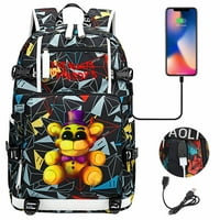 Backpack Bzdaisy s USB punjenjem i 15 '' prijenosom prijenosnog računala - pet noći na Freddy's Theme